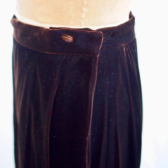 vtg CLOAK OF MANY COLORS Velvet Maxi Skirt Gothic Steampunk Victorian 12 EUC - Picture 6 of 9